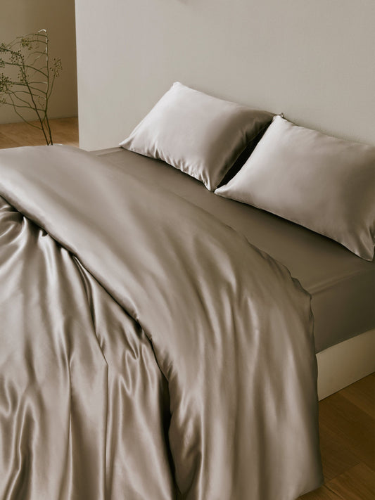 19 Momme Terse Silk Pillowcase Silvergray Standard