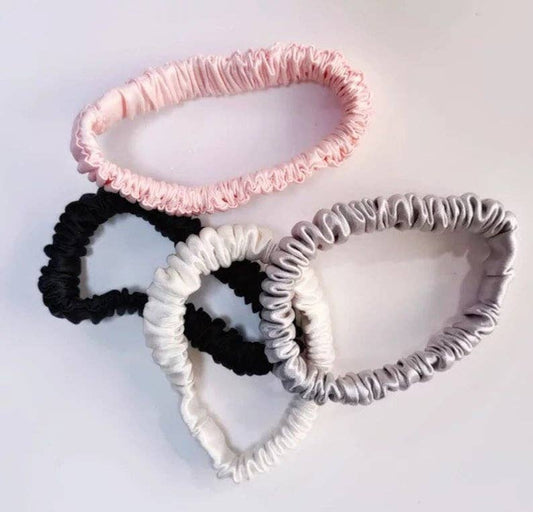 100% Mulberry Silk Skinny Scrunchie