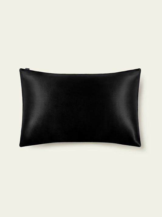 19 Momme Terse Silk Pillowcase Black Standard