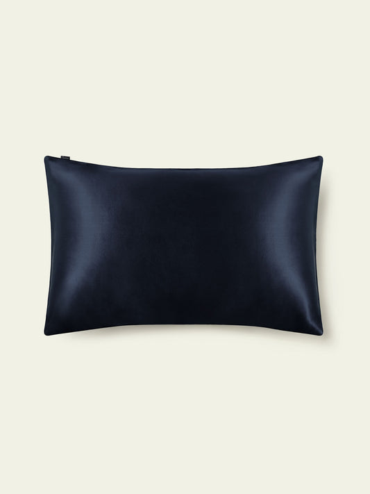 19 Momme Terse Envelope Silk Pillowcase Navy Blue 50x75cm