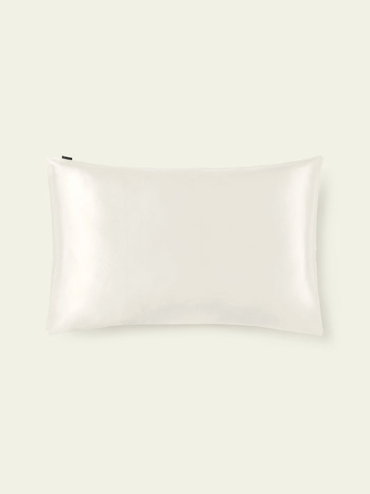 19 Momme Terse Silk Pillowcase Natural White Standard