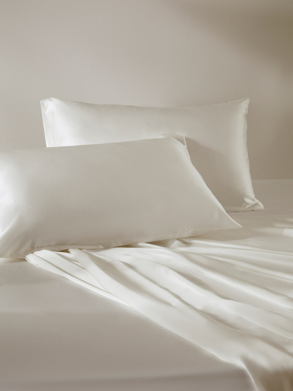 19 Momme Terse Silk Pillowcase Natural White Standard