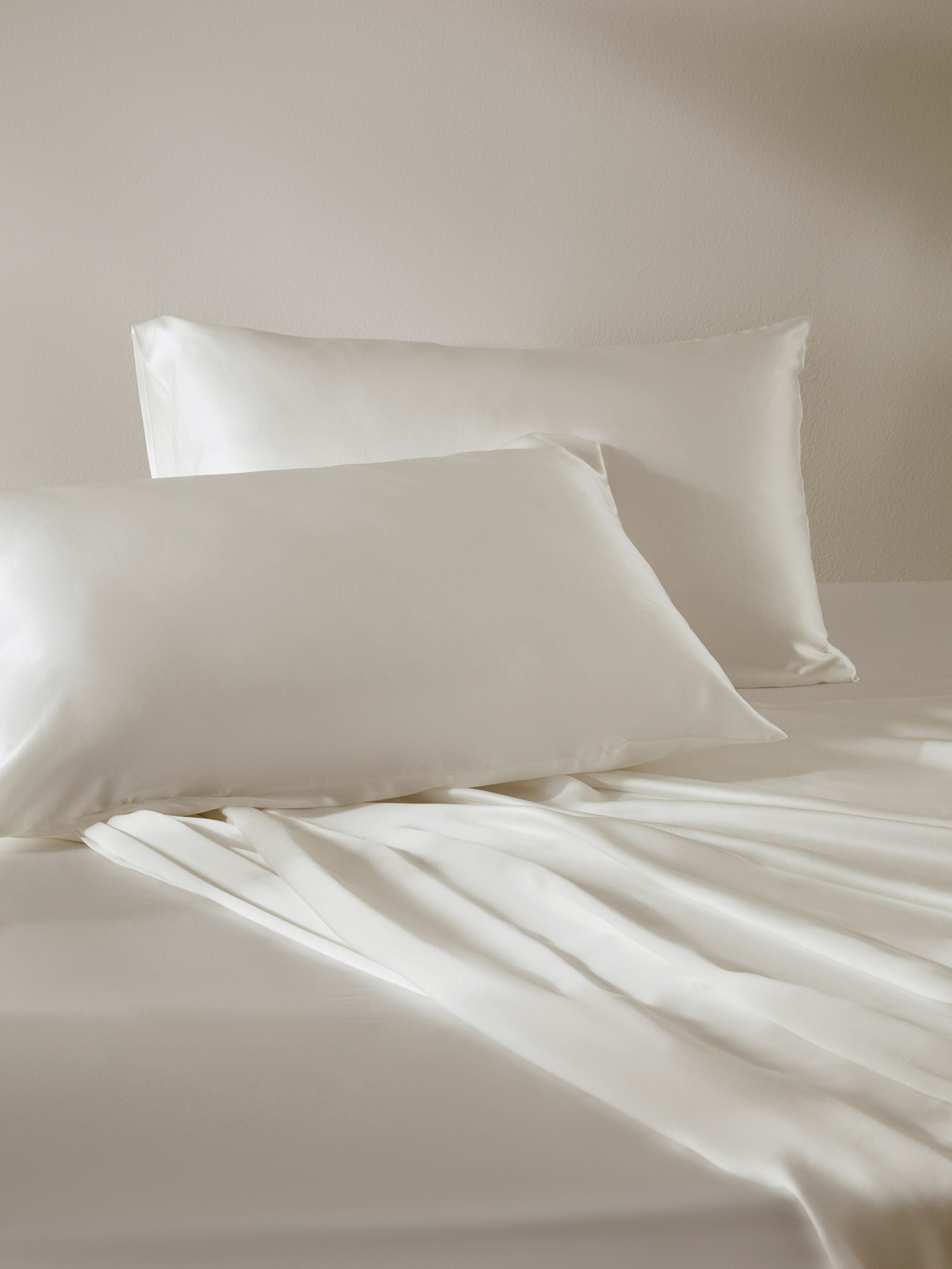 19 Momme Terse Silk Pillowcase Natural White Standard