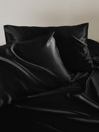 19 Momme Terse Silk Pillowcase Black Standard