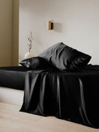 19 Momme Terse Silk Pillowcase Black Standard