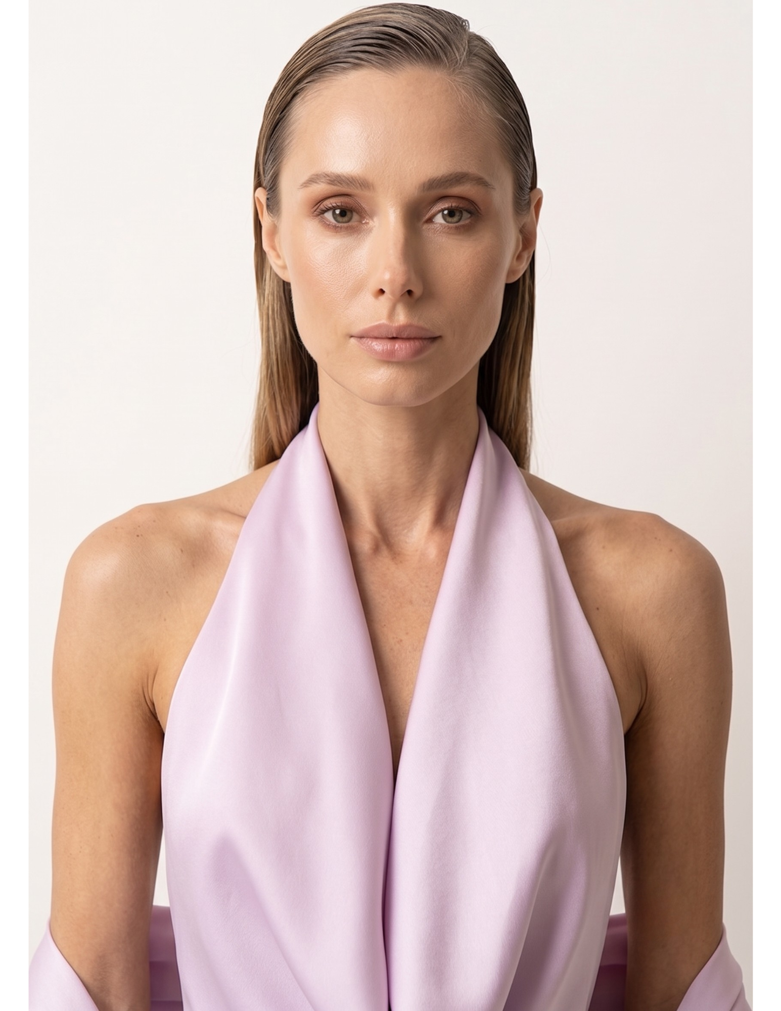 Seraphina Backless Silk Satin Evening Gown
