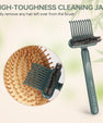 5 Pack Bamboo Hair Brush Set for Hair Growth, Detangling Comb Set