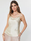 Cowl Neck Satin Cami Top