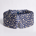 %100 Vesper Blue SIlk Daisy Patter Sleep Eye Mask