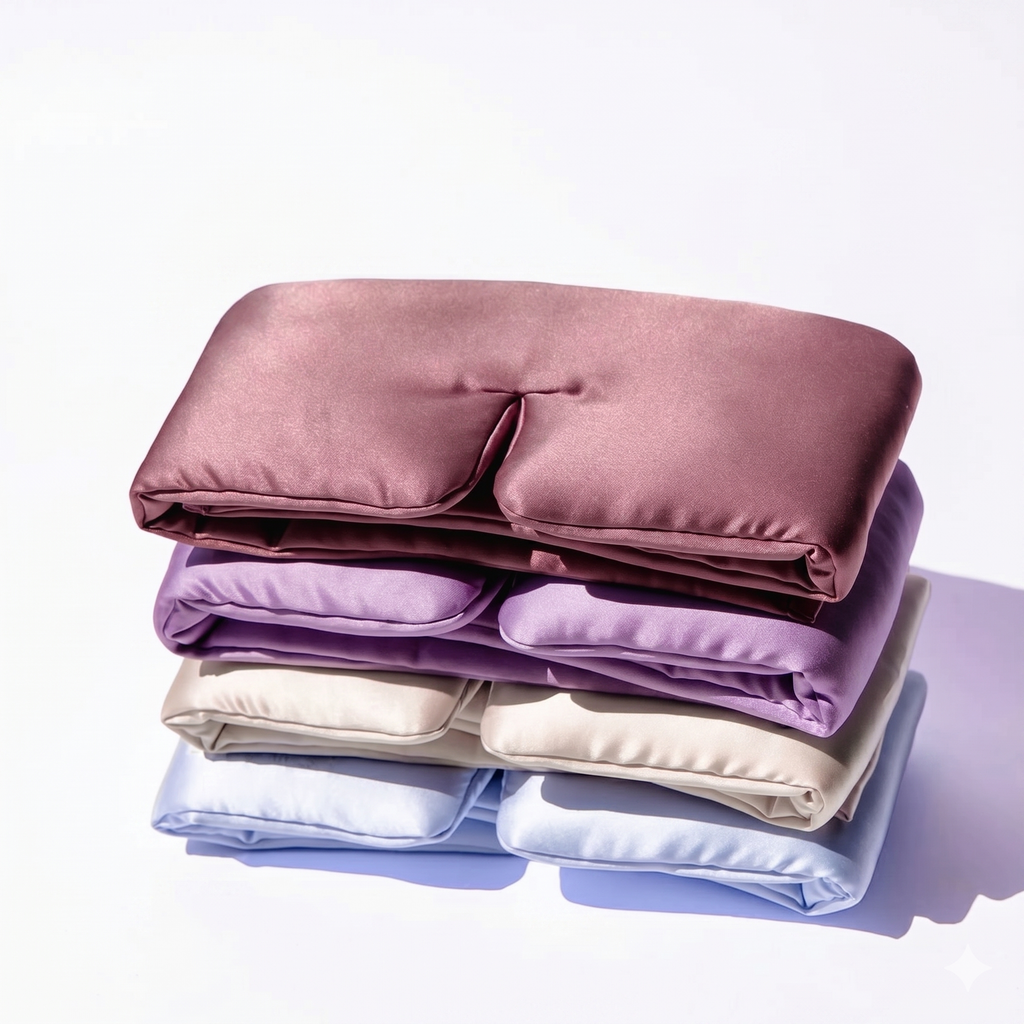 Vesper Blue Silk Sleep Eye Mask