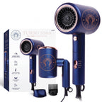 Salon Quality Turbo 3500 Foldable High-Speed Hair Dryer | Midnight Blue