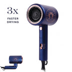 Salon Quality Turbo 3500 Foldable High-Speed Hair Dryer | Midnight Blue