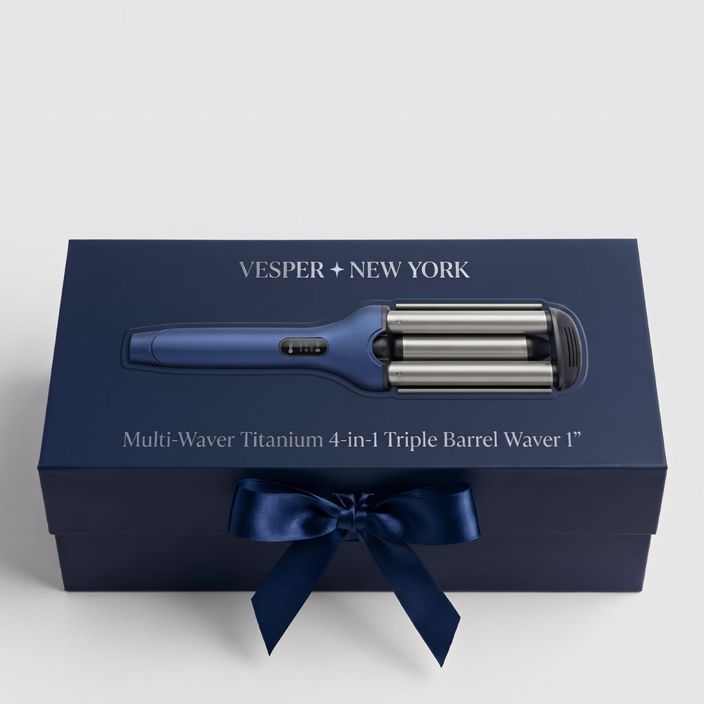 Vesper New York Multi-Waver Titanium 4-in-1  Triple Barrel Waver 1"