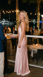 The Aphrodite Liquid Rose Quartz Gown