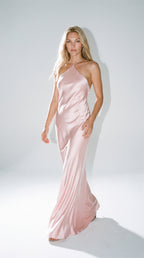 The Aphrodite Liquid Rose Quartz Gown
