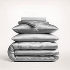 Premium Grey Mulberry Silk Bedding Set