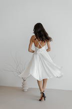 Emerald Green Silk Dress: Backless Cowl Neck Wedding Guest Dress