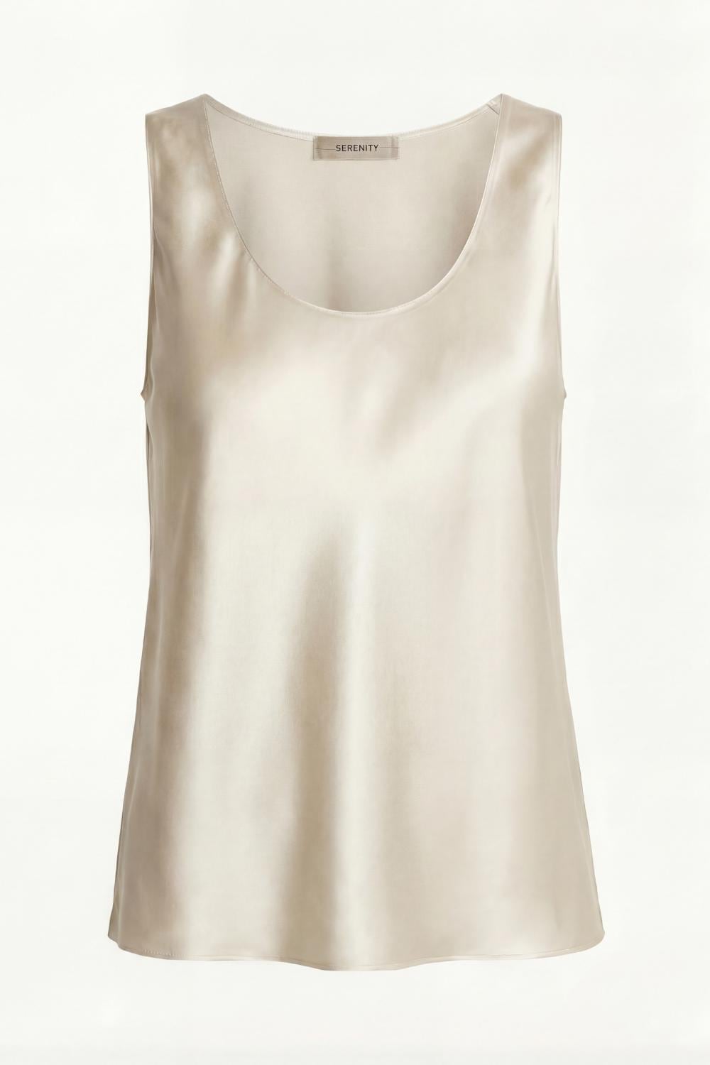 Elegant 100% Silk Separates | Minimalist Slip Tank Top and Maxi Skirt set - premium mulberry silk satin - heavy double-faced