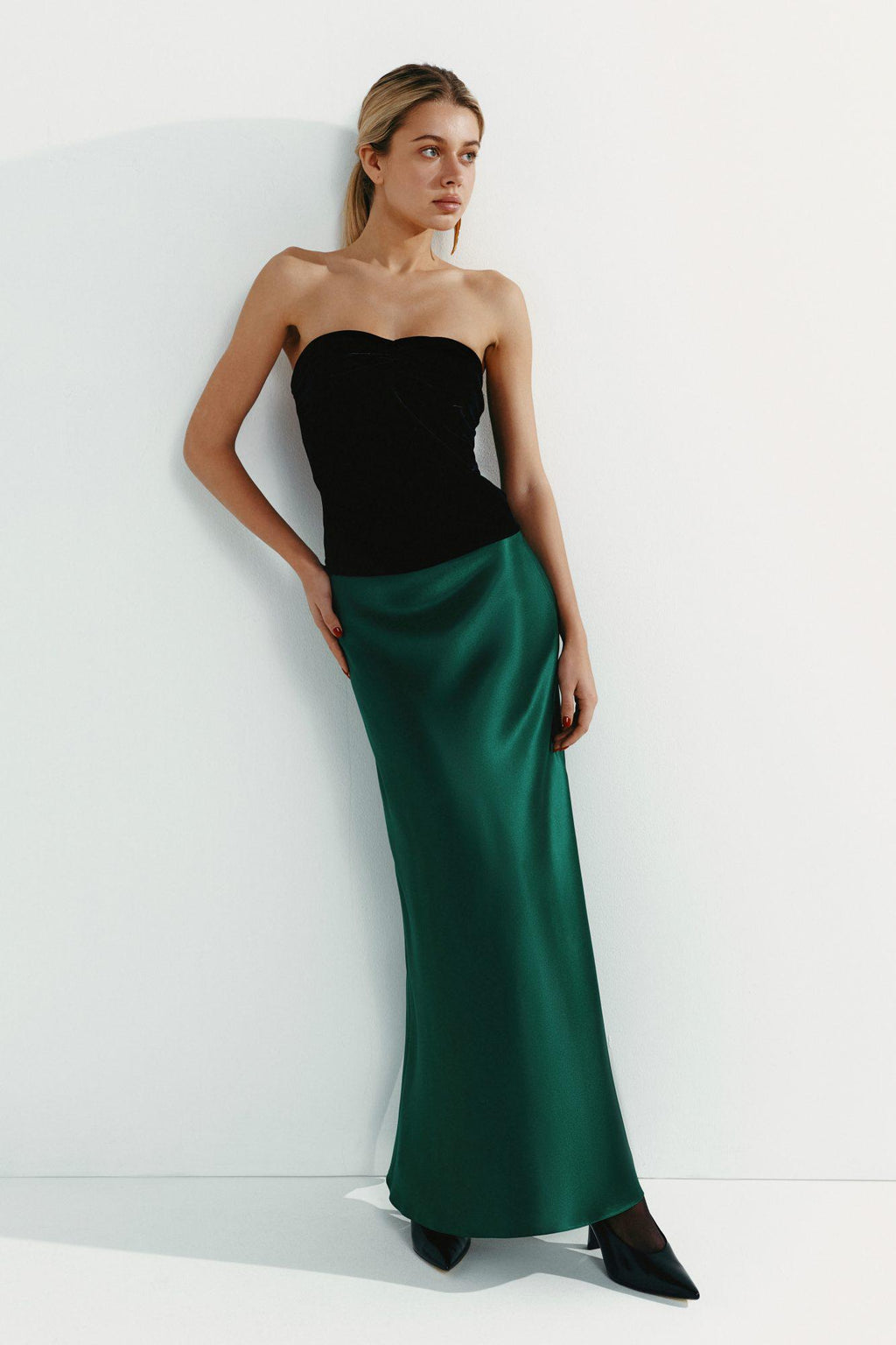 100% mulberry silk slip skirt Silk satin skirt in Colors Bias cut - Final Sale