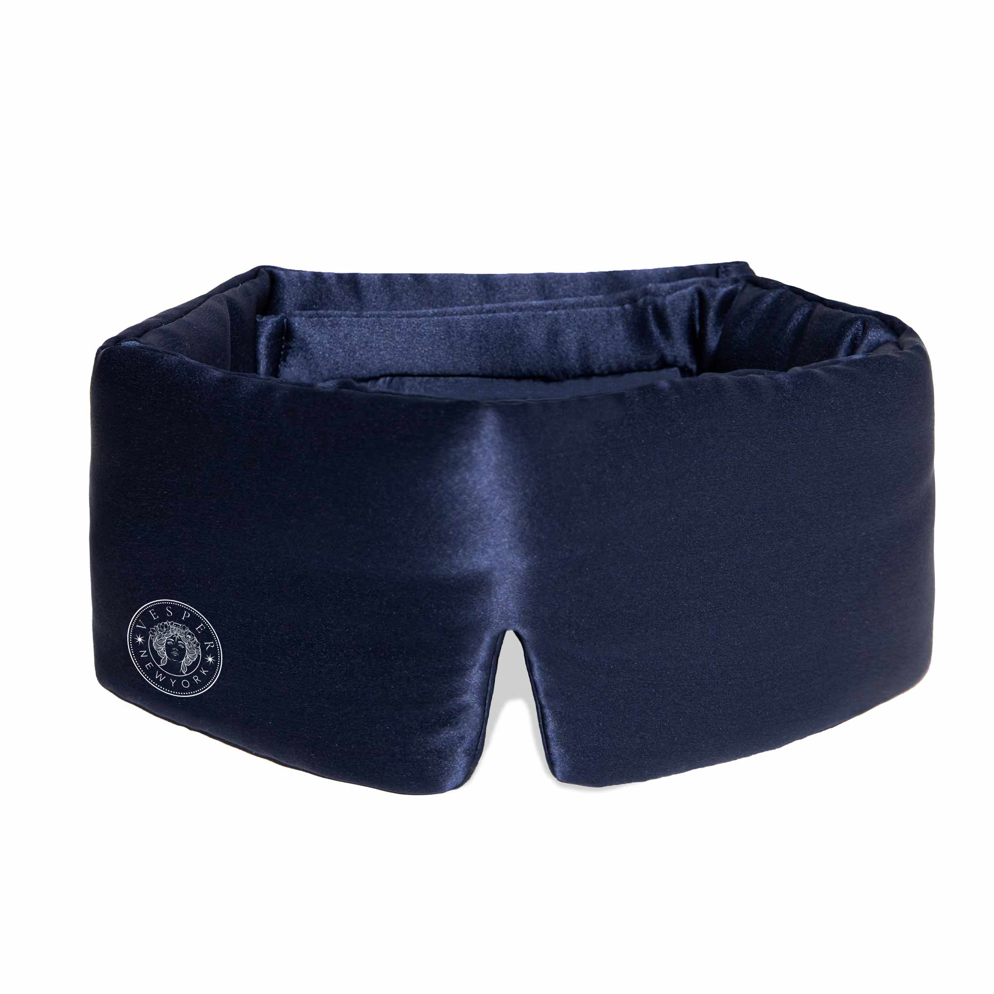 Vesper Blue Silk Sleep Eye Mask