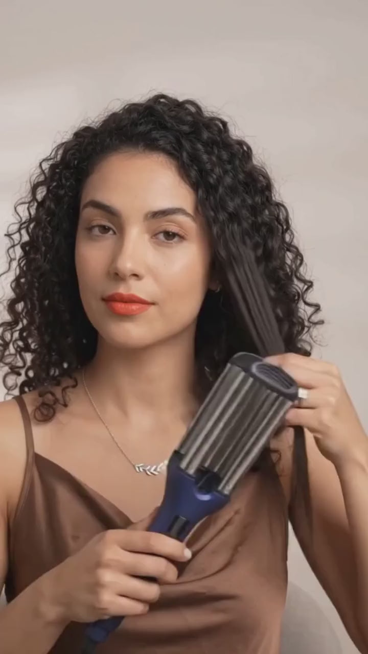 Vesper New York Multi-Waver Titanium 4-in-1  Triple Barrel Waver 1"