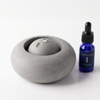 The Tide Stone Minimalist Concrete Essential Oil Diffuser Set | Includes (1) 10ml Essential Oil