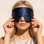 Vesper Blue Silk Sleep Eye Mask