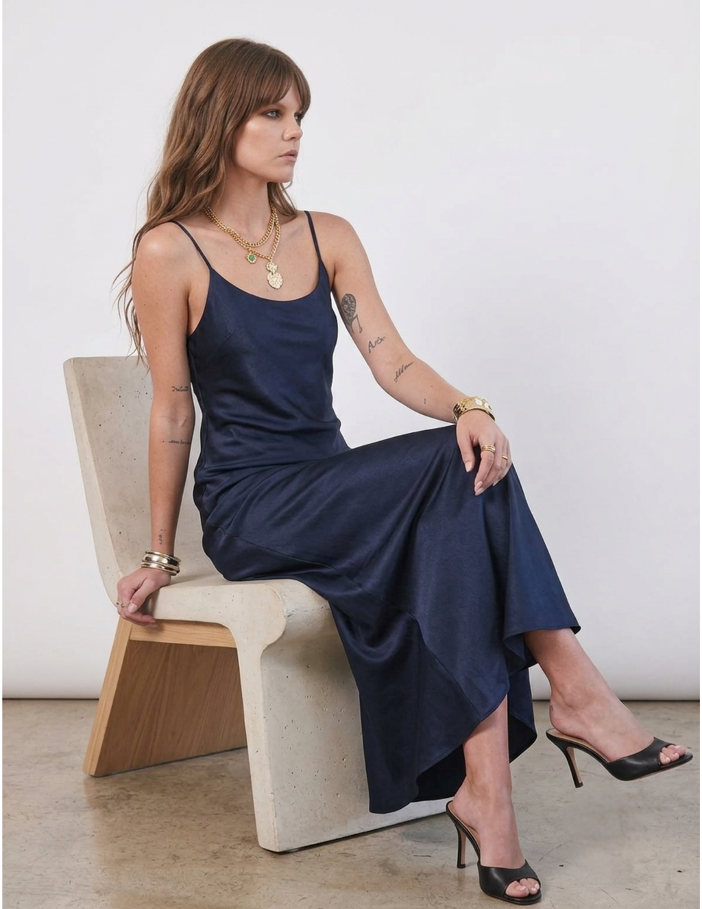 The Vesper Silk Maxi Slip Dress