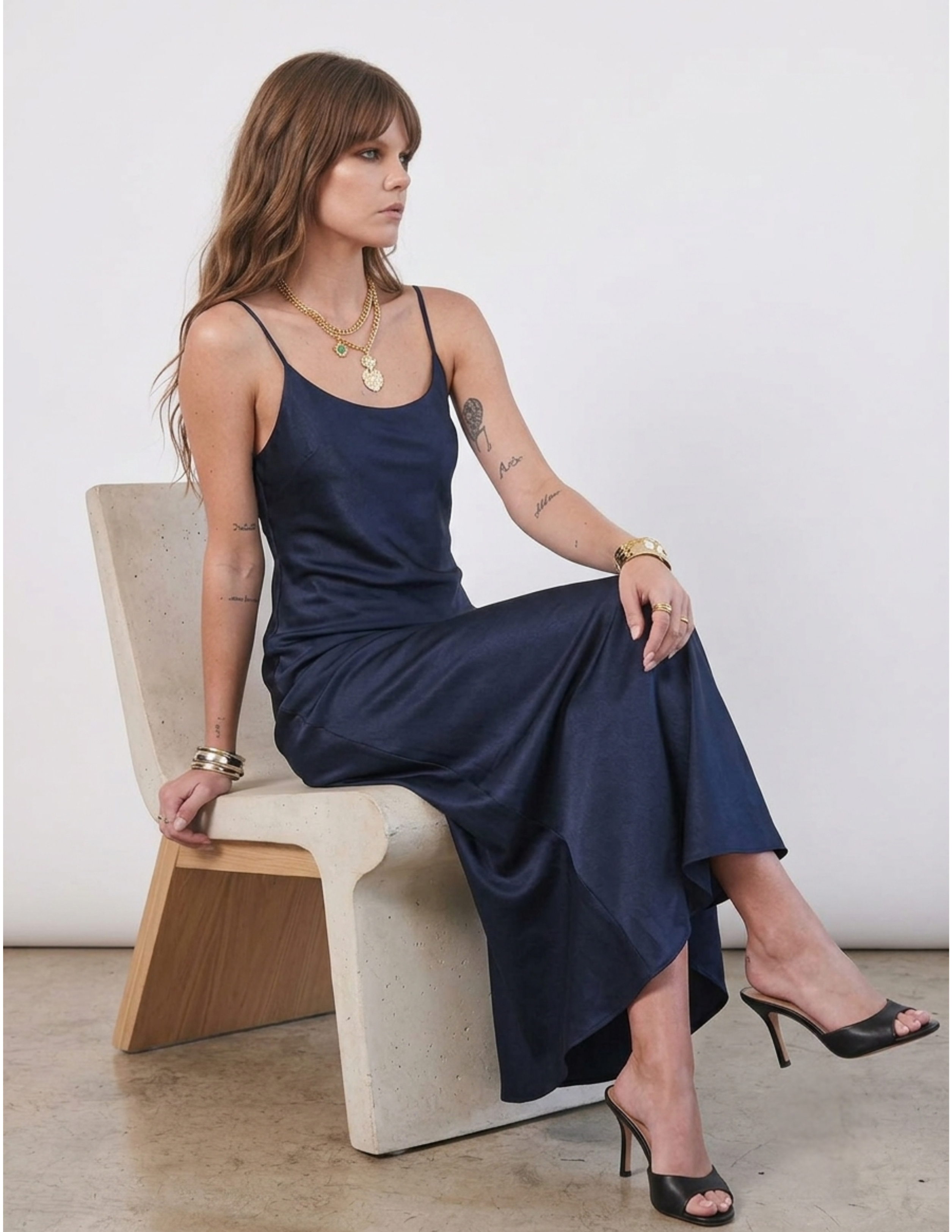 The Vesper Silk Maxi Slip Dress